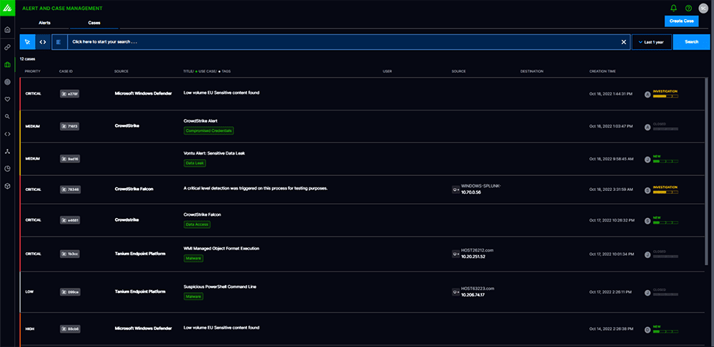 Manage all security alerts and cases in one place