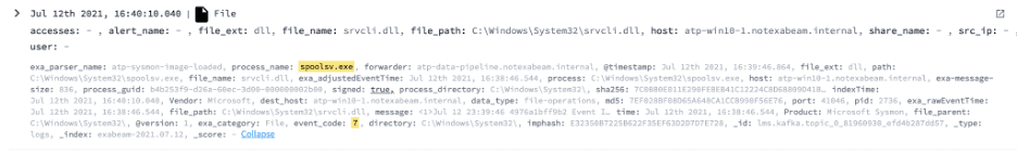Detecting DLL load for spoolsv.exe using Sysmon