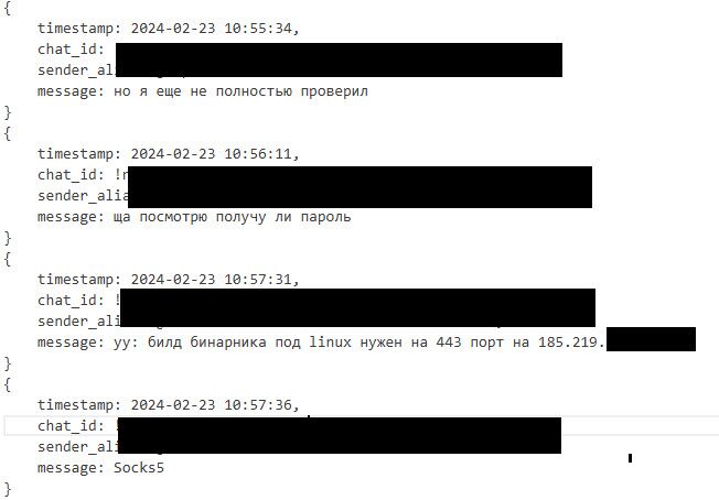 Figure 3 Operations discussion in Telegram chat