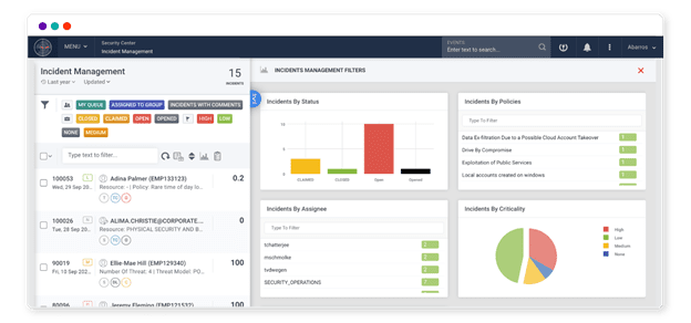 Securonix Dashboard
