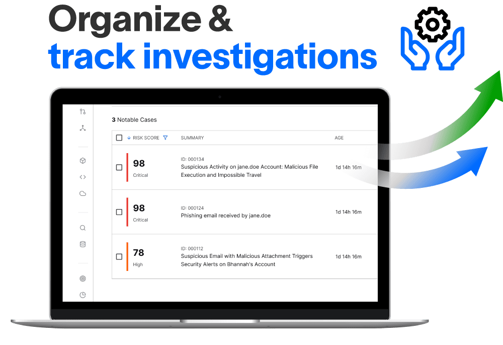 Organize and track investigations